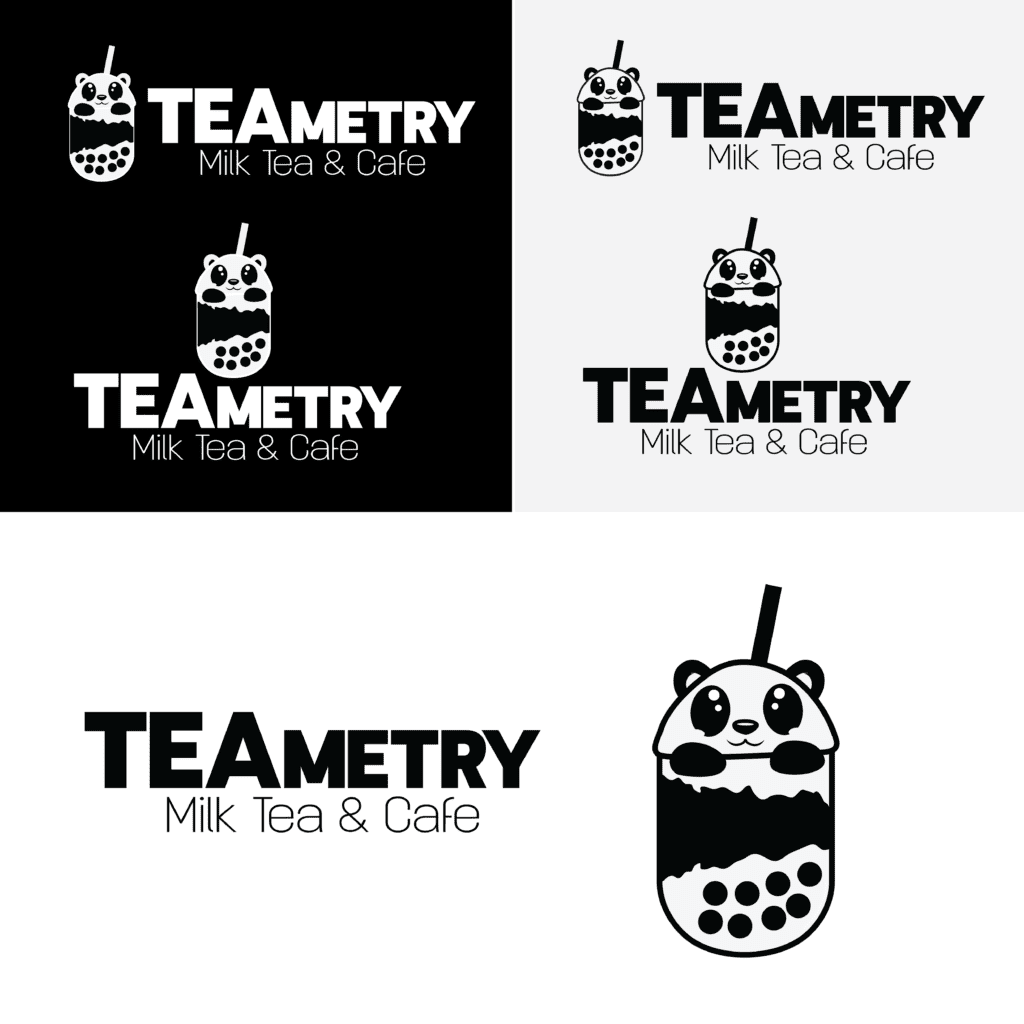 Logo for a Milk Tea & Cafe